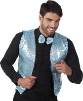 Boland Vest En Strik Spangles Met Pailletten Heren Blauw