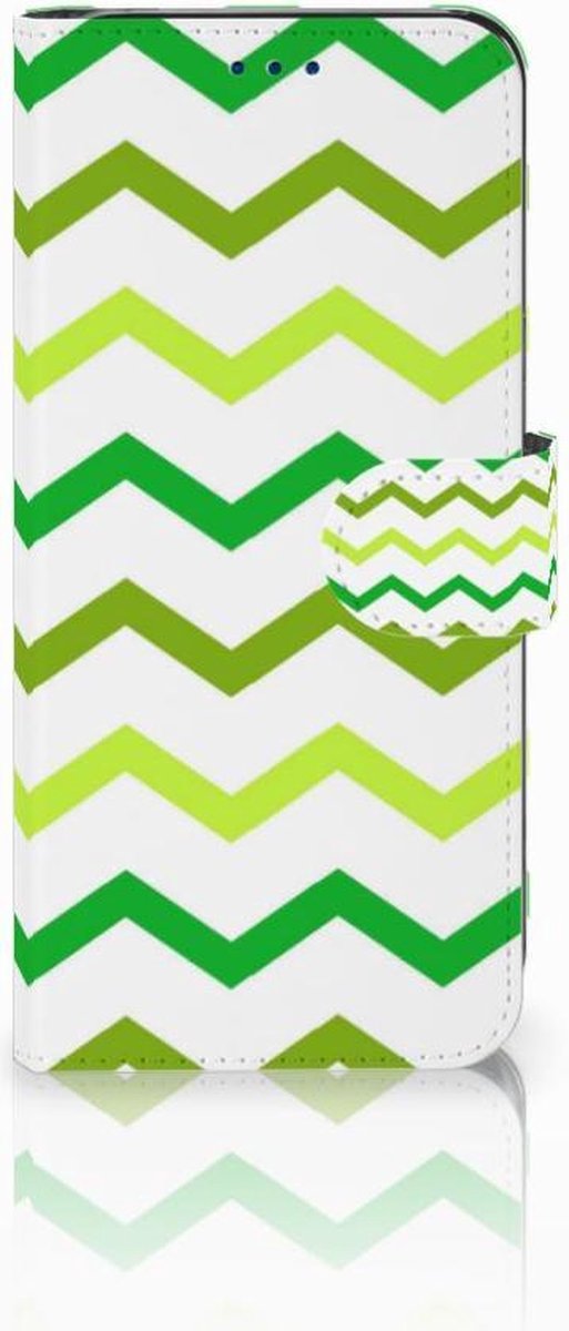 Samsung Galaxy S8 Telefoon Hoesje Zigzag Groen
