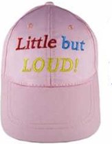 Kinder zonnehoedje / baseball cap - nekbescherming - roze - maat 50