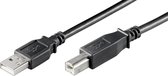 Goobay USB AB 300 HiSpeed Black 3m USB-kabel USB A USB B Zwart