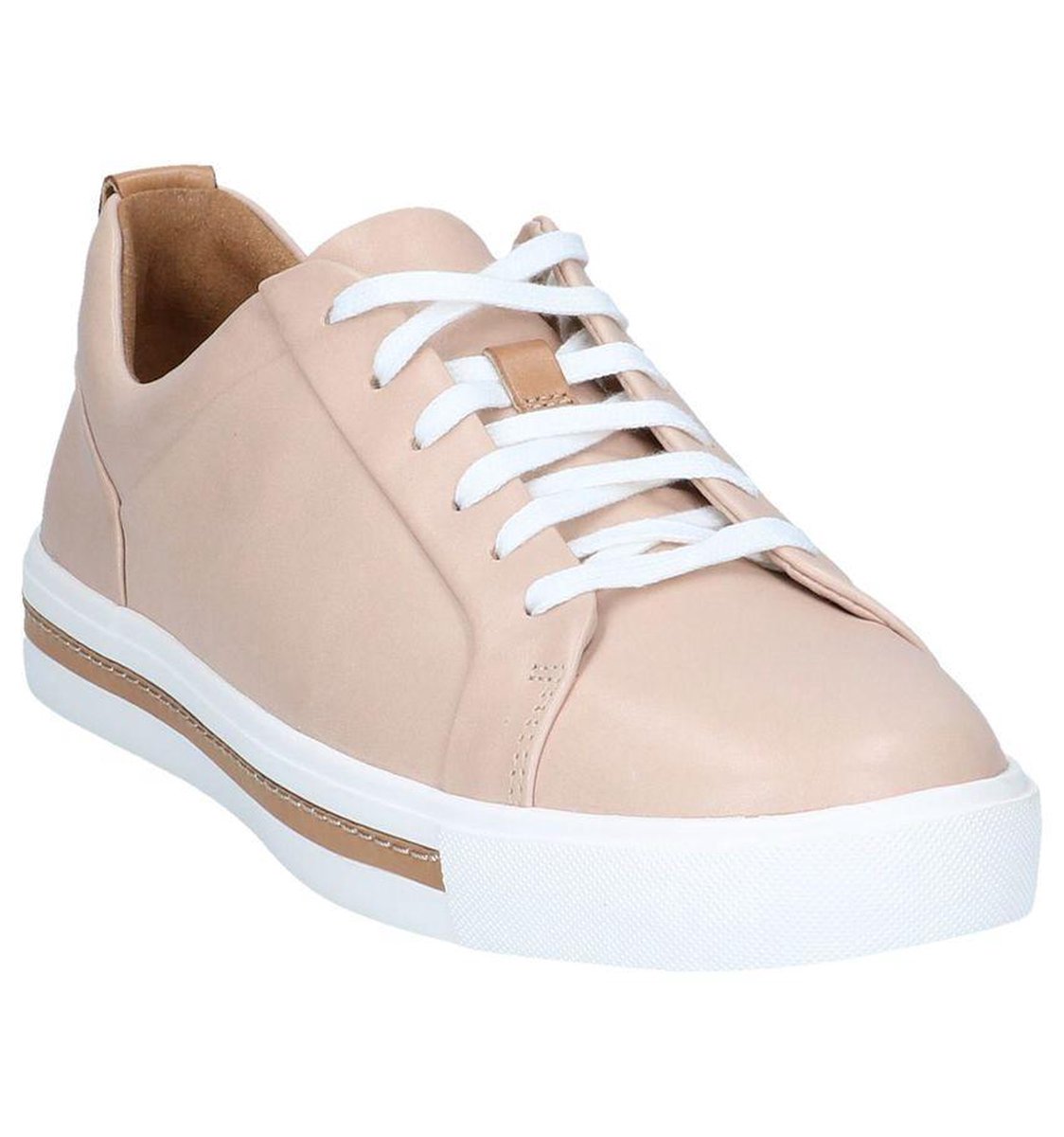 Clarks Halbschuhe Un Maui Easy 261675574 White Leather Schnürschuh