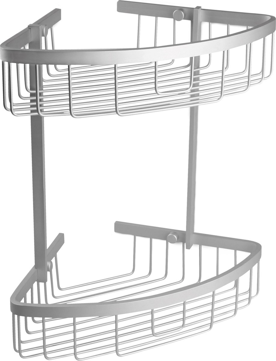 Hoek doucherek / badkamer rek / douche rek aluminium