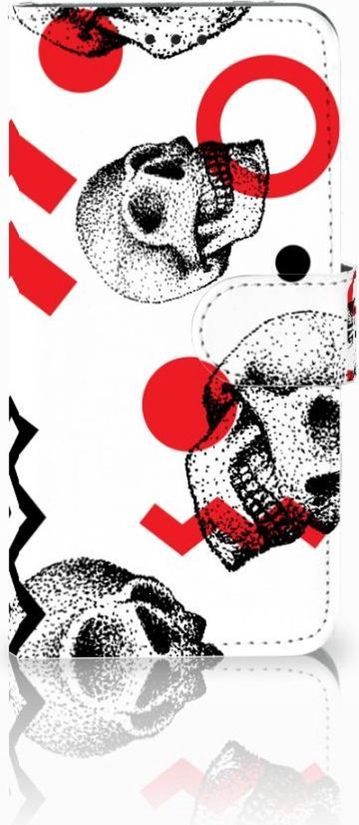 Telefoonhoesje met Naam Huawei P30 Lite (2020) Skull Red