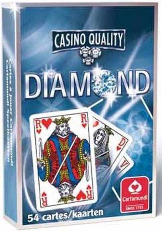 dealer Souvenir Blozend Bridge Diamond Speelkaarten - Franse voorkanten - Blauw / Rood - Casino  Kwaliteit | Games | bol.com