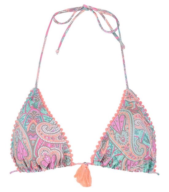 Begeleiden Ramen wassen Uitdrukkelijk Shiwi Mix&Match: bikini triangle top paisley - mint turquoise - 40 | bol.com