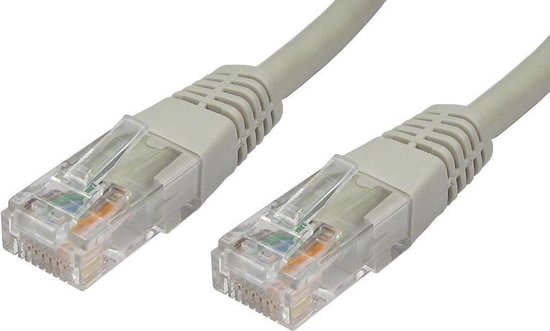 plan silhouet monster Internetkabel - Cat 5e UTP-kabel - 50 m - grijs | bol.com