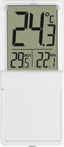 Thermomètre de fenêtre TFA Dostmann Vista blanc