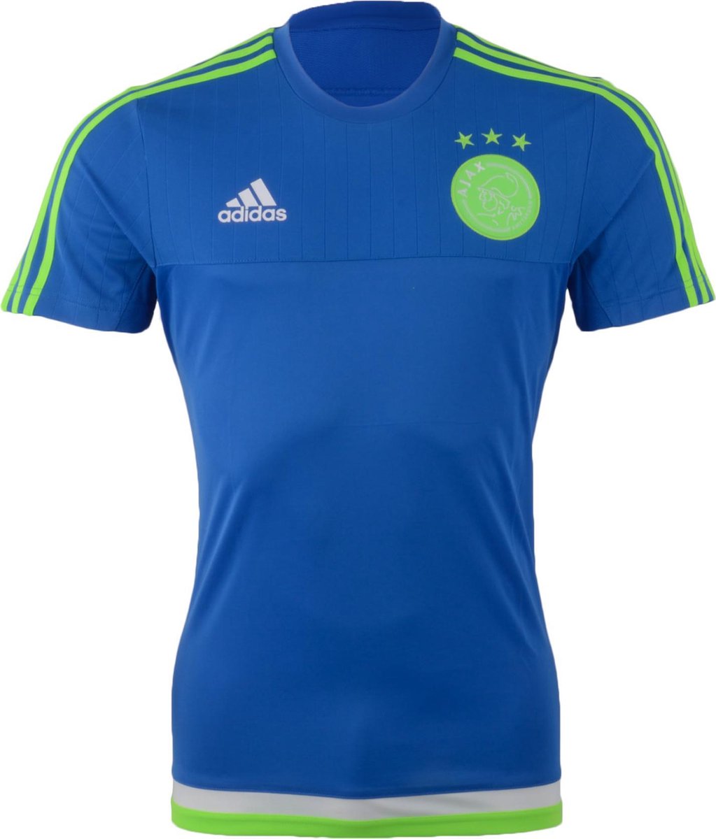 Veel Gesprekelijk hongersnood adidas Ajax Training Jersey Sportshirt - Maat S - Mannen - blauw/groen |  bol.com