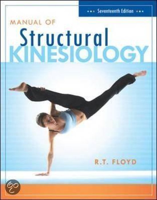Manual Of Structural Kinesiology 9780073376431 Thompson Boeken 3405