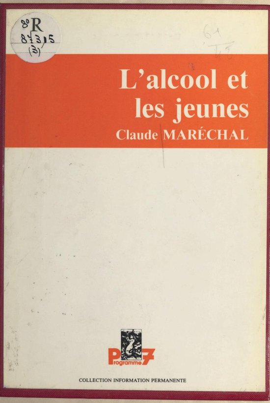 L'alcool et les jeunes - cover