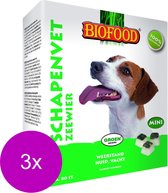 Biofood Mini Schapenvetbonbons met Zeewier - Hond - Voedingssupplement -  3 x 80 bonbons