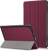 Tri-Fold Book Case - Lenovo Tab E10 Hoesje - Bordeaux