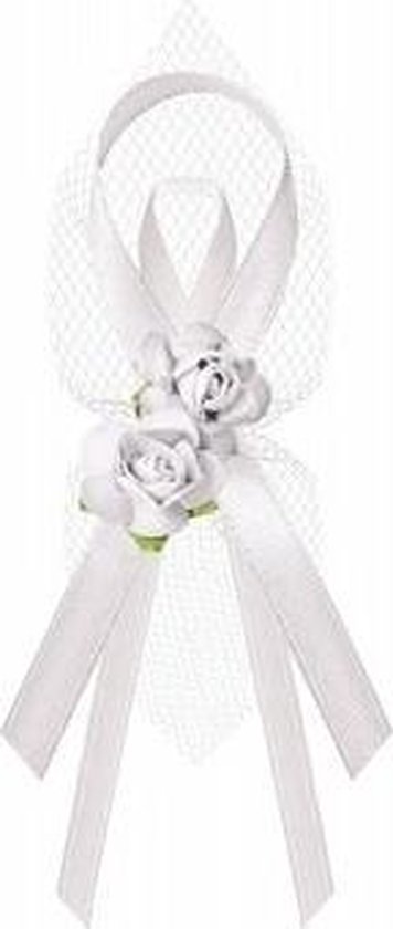 voorzetsel Inconsistent Stoutmoedig 24x Bruiloft/huwelijk witte corsages 9 cm met rozen - Trouwerij corsage  speldjes/pins... | bol.com