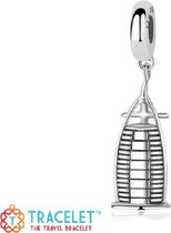 Tracelet - Zilveren bedels - Bedel Burj al Arab hotel Dubai | 925 Sterling Zilver - Pandora compatible - Met 925 Zilver Certificaat - In Leuke cadeauverpakking - Valentijn tip