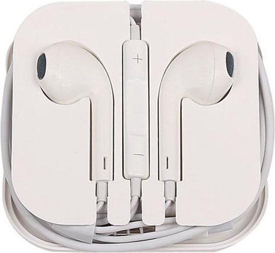 Headset Oordopjes voor iPhone 5/5s Wit met microfoon In ear