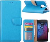 Motorola Moto E4 - Portmeonnee hoesje / Book Case - Blauw