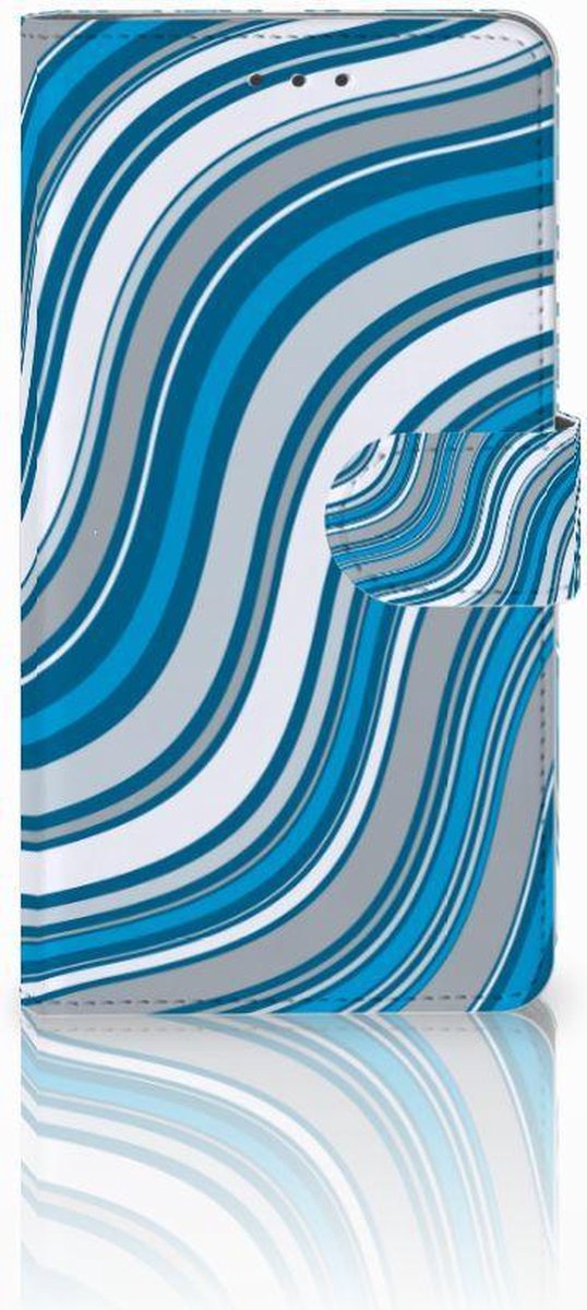 Samsung Galaxy J7 2016 Telefoon Hoesje Waves Blue
