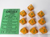 Chessex Lotus Speckled D10 Dobbelsteen Set (10 stuks)