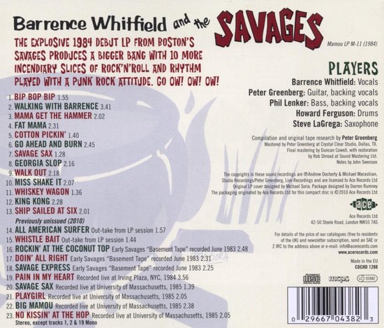 Barrence Whitfield & The Savages