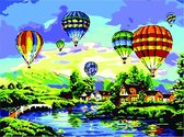 schilderen op nummer luchtballonnen
