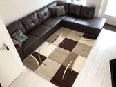 Flycarpets Kristal Modern Vloerkleed - 120x170cm - Bruin