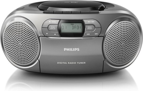 Philips AZB600/12 DAB+ Radio/CD-Speler Zilver bol.com