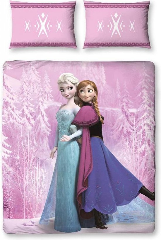 Bedenk handicap scheuren Disney Frozen Spring - Dekbedovertrek - Tweepersoons - 200 x 200 cm - Roze  | bol.com