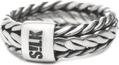 SILK Jewellery - Zilveren Ring - Zipp - 341.17 - Maat 17