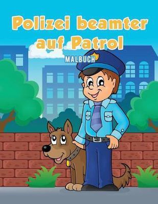 Polizeibeamter auf Patrol Malbuch - cover