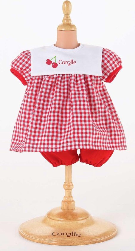 Poppenkleding voor baby's van 35-43 cm, roze poppenkleding, outfit