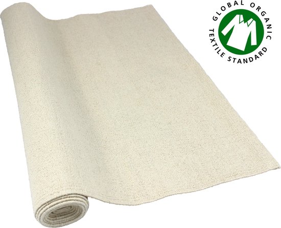 spoel Absoluut droogte Yoga mat travel air - anti-slip -100% organisch / bio katoen, hand geweven  193cm x... | bol.com