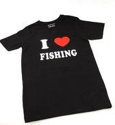 T-shirt  I Love Fishing Zwart maat XL Vis T-shirt Vissen
