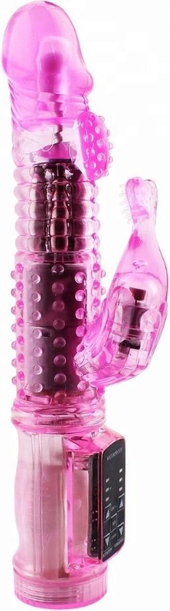 Prolink Novelties® Tarzan Vibrator- 'jack Rabbit' - 15 standen - Roze - passion wave