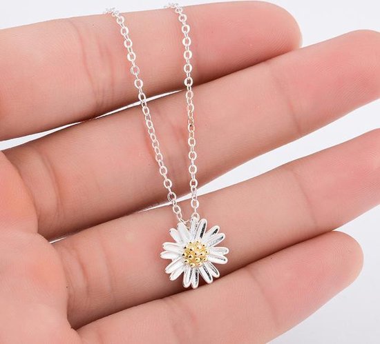 24/7 Jewelry Collection Madelief Bloem Ketting - Madeliefje - Gerbera -  Chrysant -... | bol.com