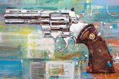Revolver, Colt Python canvas print (60x40cm)
