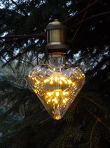Snoerpendel E27. Lengte hanglamp met bronzen fitting 90cm.  Pendelfitting E27 met stoffen snoer, plafondplaat en lamp. Antiek bronsen fitting E27. Wordt geleverd met dimbare  lamp