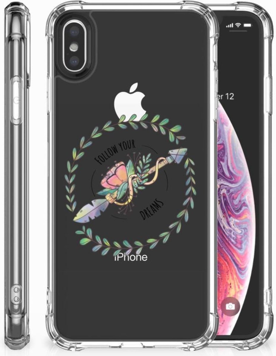 Apple iPhone Xs Max Stevig Bumper Hoesje Boho Dreams