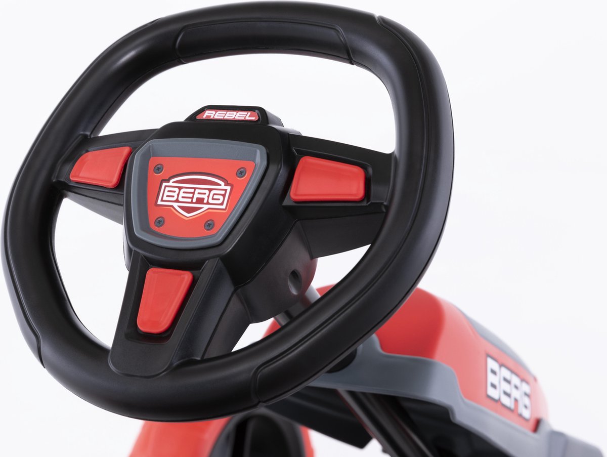 BERG Reppy Rebel Skelter - Verstelbare Stoel - Met soundbox - 2,5+ Jaar - Grijs/Rood — afbeelding 3