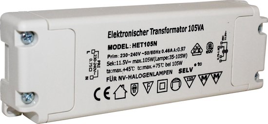 ELEKTRONISCHE TRANSFO 105VA (HET105N)
