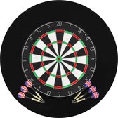Dartbord professioneel met 6 darts en surround sisal - Dartset