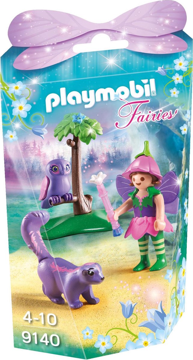 PLAYMOBIL Fairies Elfje met uil en stinkdier Fée avec hibou et