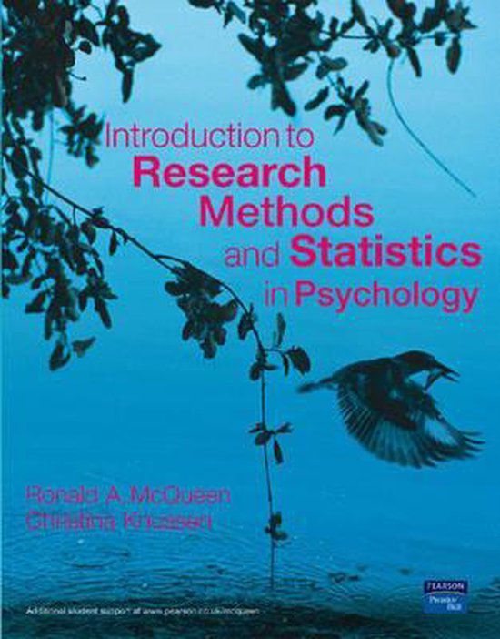 Introduction To Research Methods And Statistics In Psycholog - cover