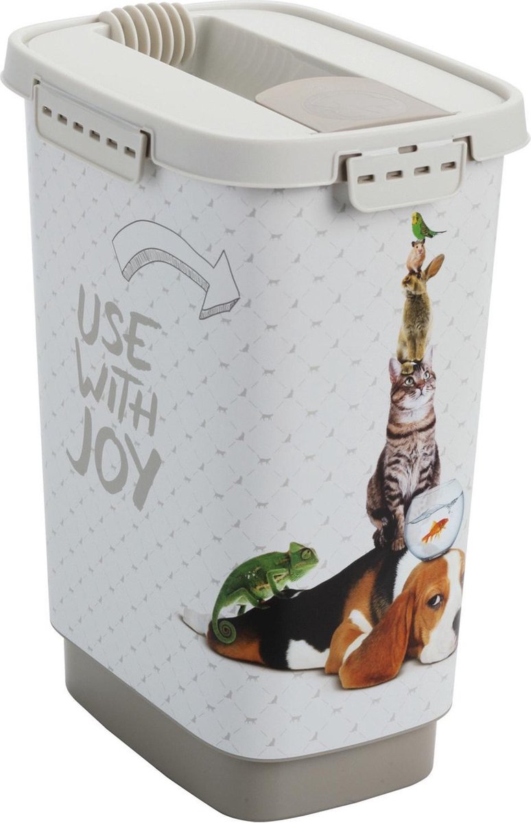 Bol.com Rotho diervoederbak FLO 4,1 liter cappuccino aanbieding