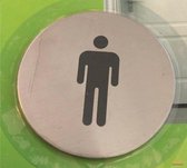 Toiletbordje Man – 6,5 cm – WC Bordje Geslachtsaanduiding – Wc Bordje – Pictogram
