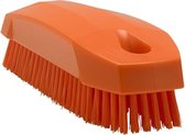 Vikan 64407 Nagelborstel Oranje - Harde haren voor dieptereiniging van nagels, bekleding, tapijten