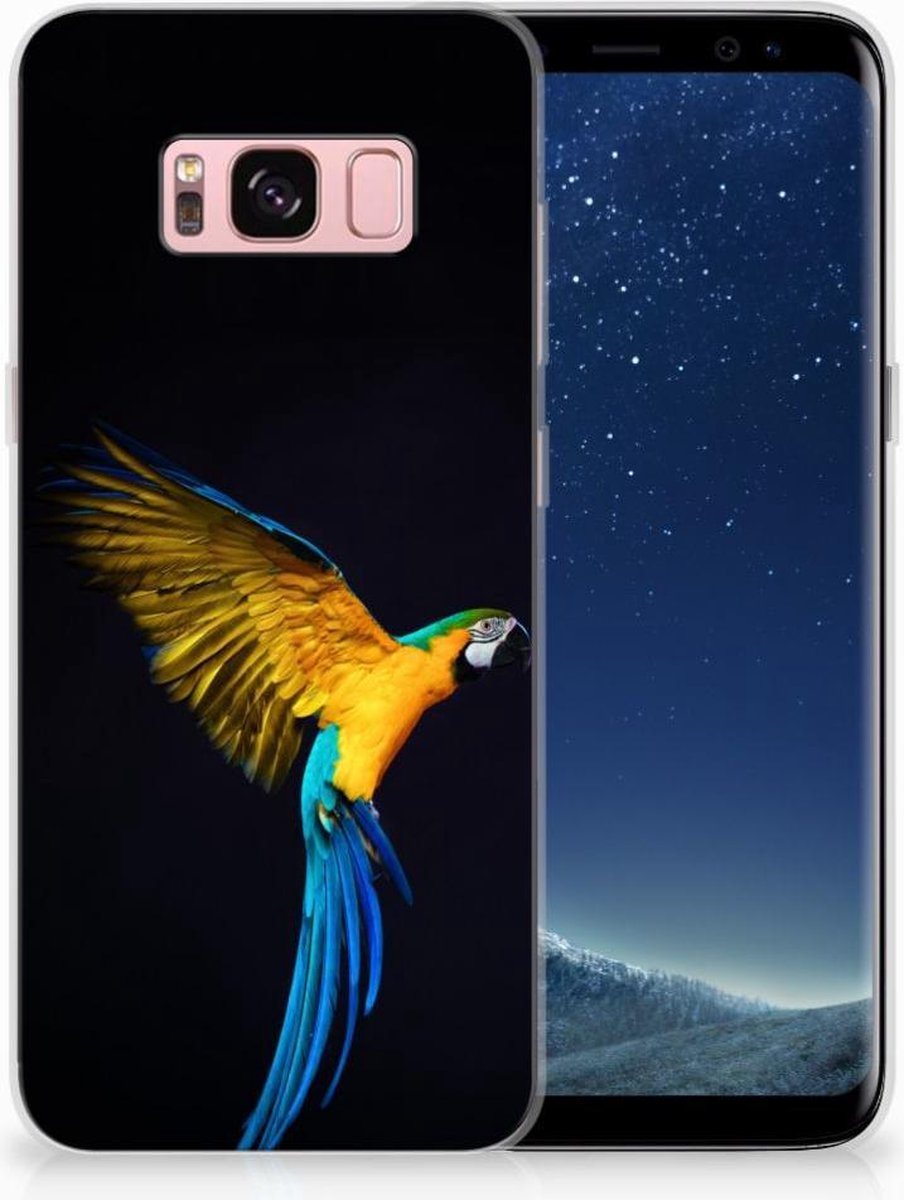 Samsung Galaxy S8 TPU Hoesje Papegaai