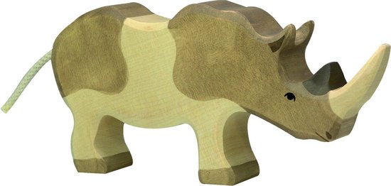 Holztiger houten neushoorn