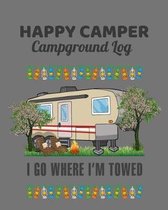 Happy Camper, I Go Where I'm Towed Campground Log