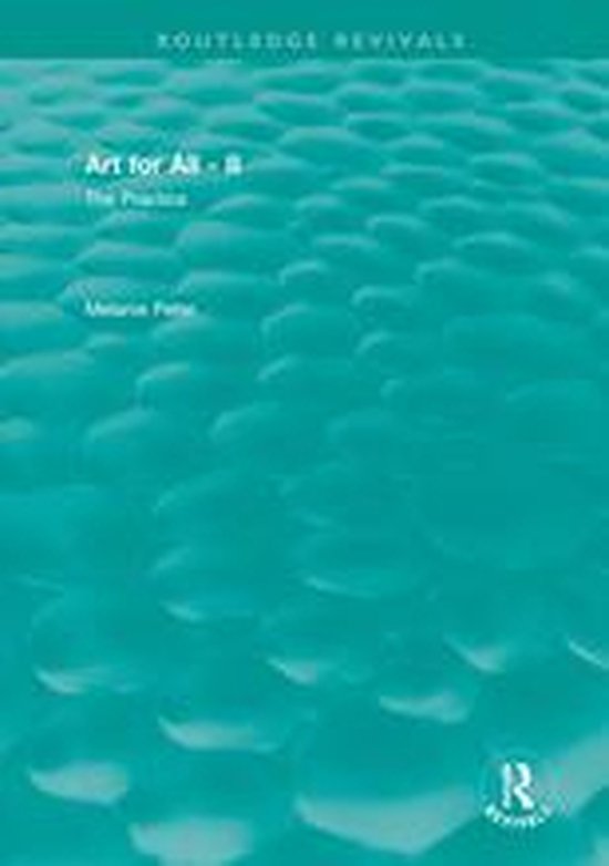 Routledge Revivals - Art for All - II - cover