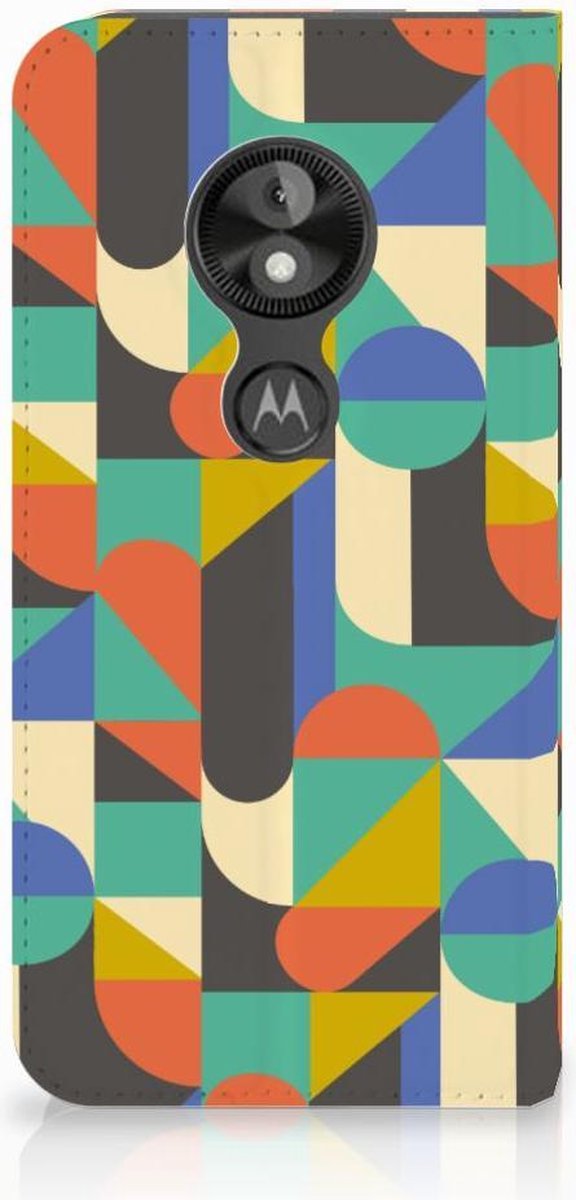 Motorola Moto E5 Play Hoesje met Magneet Funky Retro
